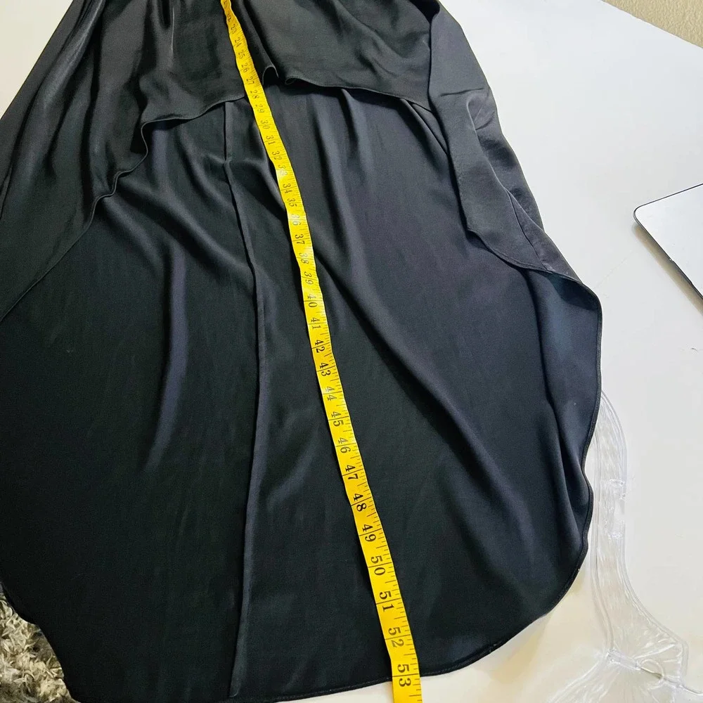 Bcbgmaxazria Tess Black Eyelet Bodice High Low Dress Size 4 Brand New - Picture 11 of 13